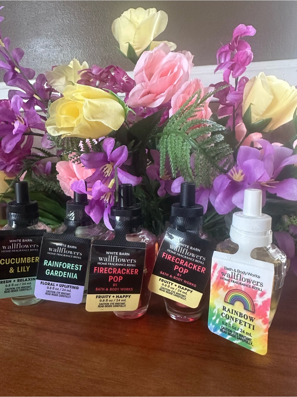 Lot of 5 Bath & Body Works Wallflower Refills - 4Different Scents - NEW